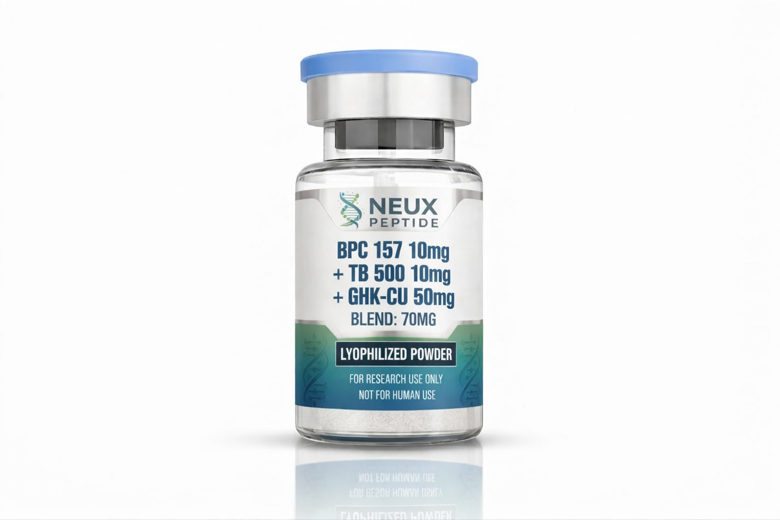Blend: BPC 157 10mg + TB500 10mg+ GHK-CU 50mg Blend: BPC 157 10mg + TB500 10mg+ GHK-CU 50mg